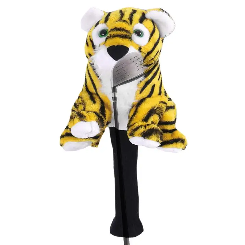 

Animal Golf Head Covers Tiger Golf Head Protector Guard Golf Accessories Easy To Install And Remove Designed For 1-Wood Clubs