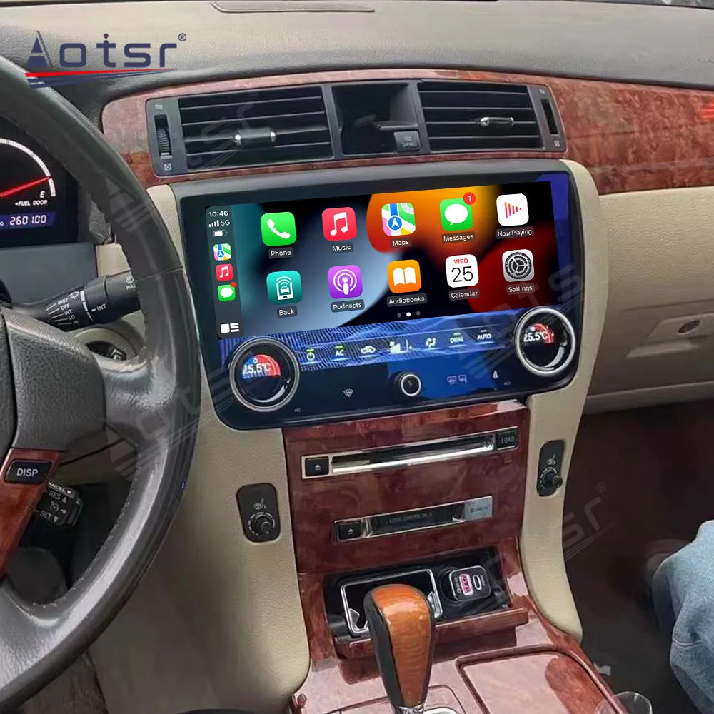 12 дюймов навигация 8-ядерный Carplay для Toyota Crown 2007-2011 мультимедийный плеер Android 13 Авто