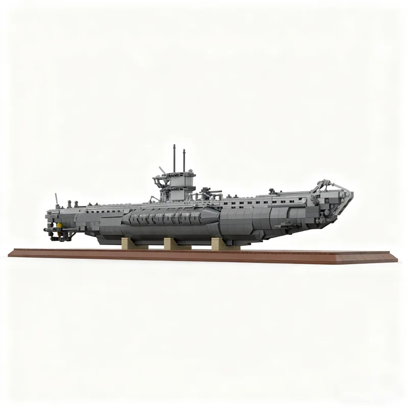 Конструктор MOC «Подводная лодка VIIC» из 1929 деталей, развивающая игрушка, подарок на праздник, для сборки, творческая развивающая модель, идея для самостоятельной сборки (art.: 3920db73aab09) - 3920db73aab09