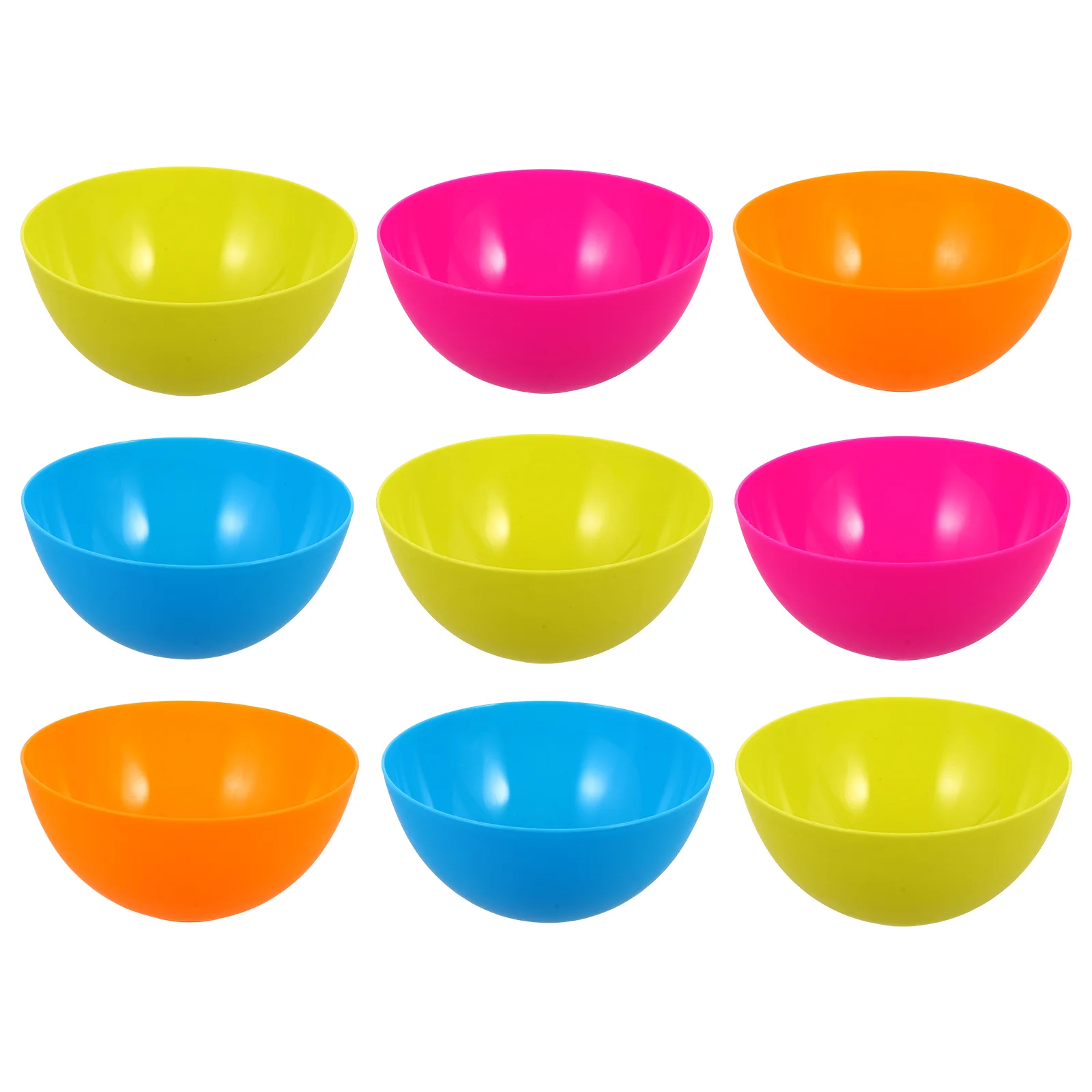 

10pcs Bowls Set Cereal Bowls Unbreakable Colored Salad Bowls Lightweight Serving Bowl Set for Pasta Fruit Soup Rice