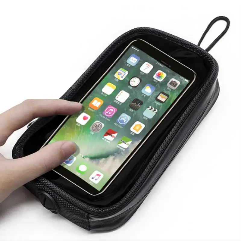 

Motorcycle Fuel Tank Bag Motorbike Magnetic Mobile Phone Navigation Bag Multi Use Transparent Bike Cell Phone Seat Holder Pouch