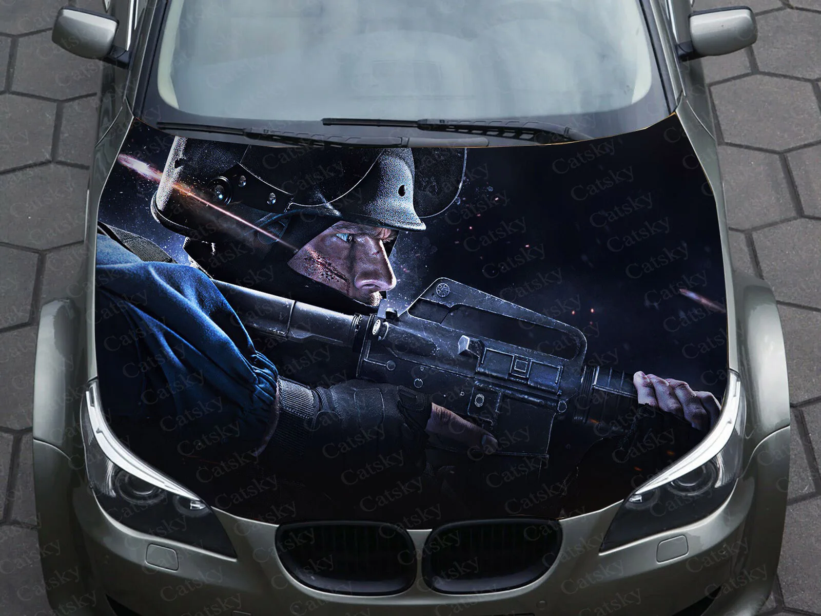 Виниловая наклейка Csgo Gun для Экстра большого автомобиля