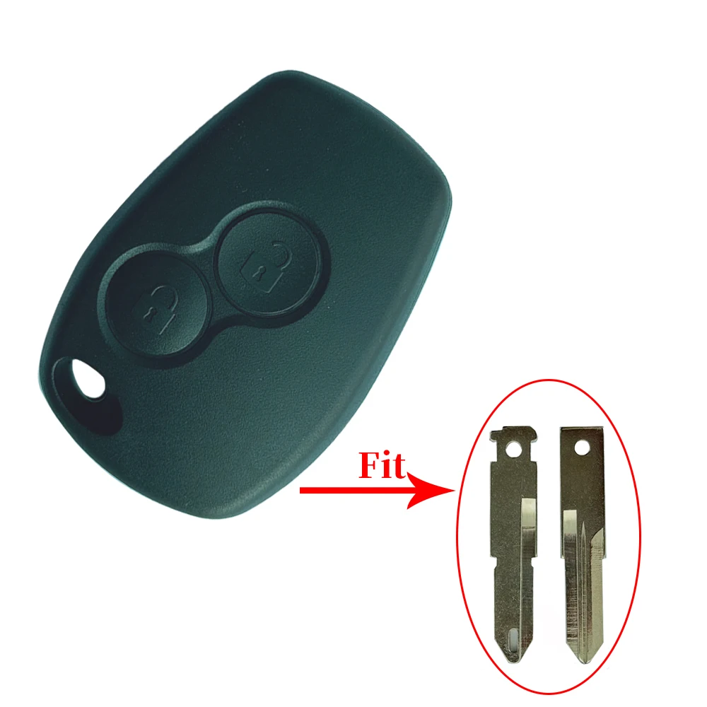 

Чехол для автомобильного ключа Liberty без лезвия, 2 кнопки, чехол для дистанционного брелока для Renault Dacia Modus Clio 3 Twingo Kangoo 2