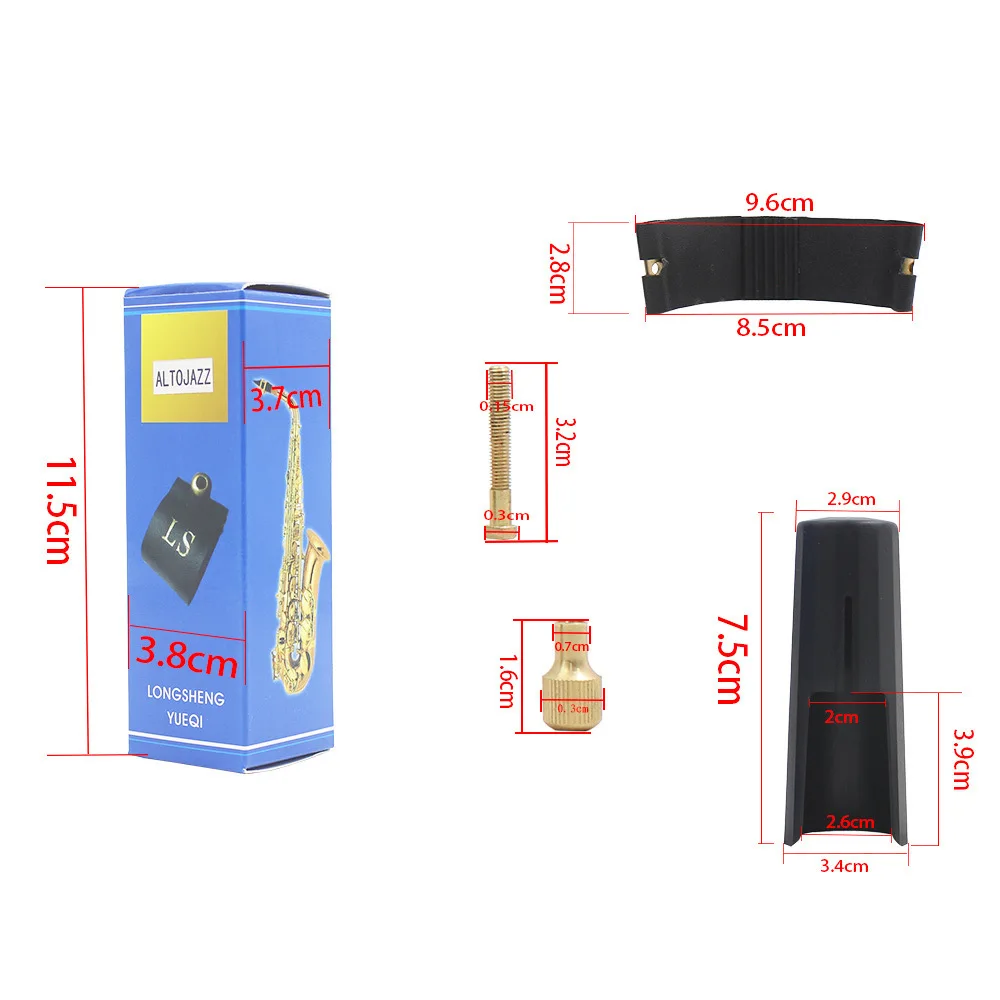 

Brand New High Quality Leather Ligature Kit Saxophone Tenor Brand New High Quality PU Leather Musical Instruments