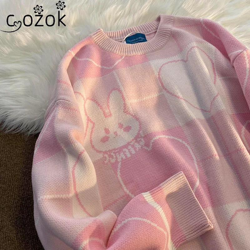 Женский трикотажный свитер с круглым вырезом длинным рукавом | Женская одежда