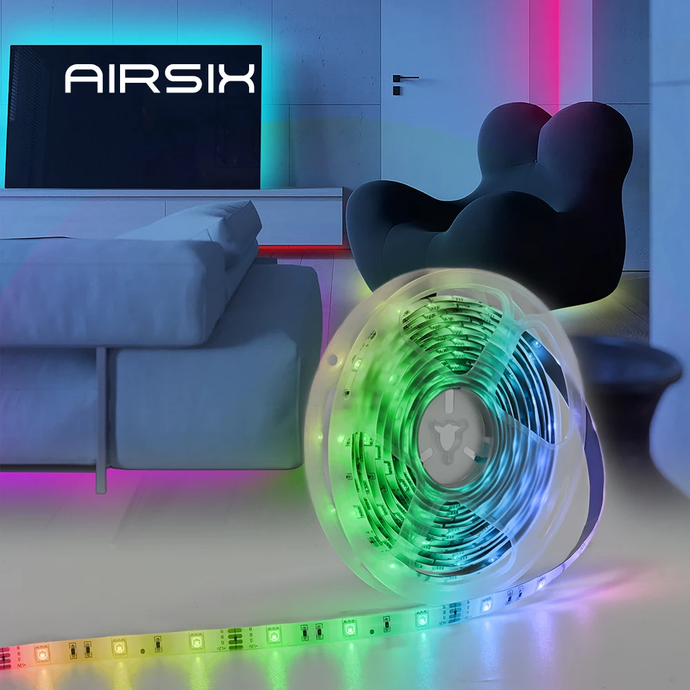 Светодиодные ленты WIFI Светодиодный светильник Bluetooth RGB 5050 SMD 2835 Гибкий 30 м 25