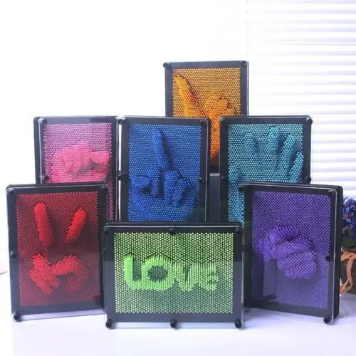 

Pudcoco Brand 1Pcs Funny Fingerprint Needle 3D Clone Pin Art Plastic Toy for Kids Christmas Gift Decor Bebe Craft Random Color