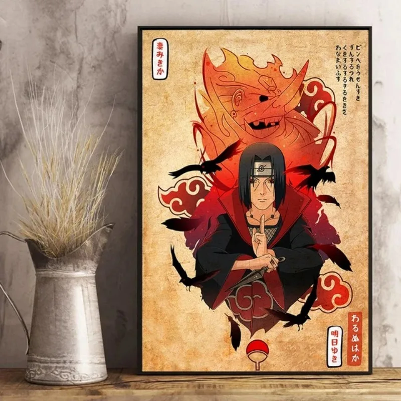 Японское аниме фотообои в стиле ретро художественные принты домашняя гостиная