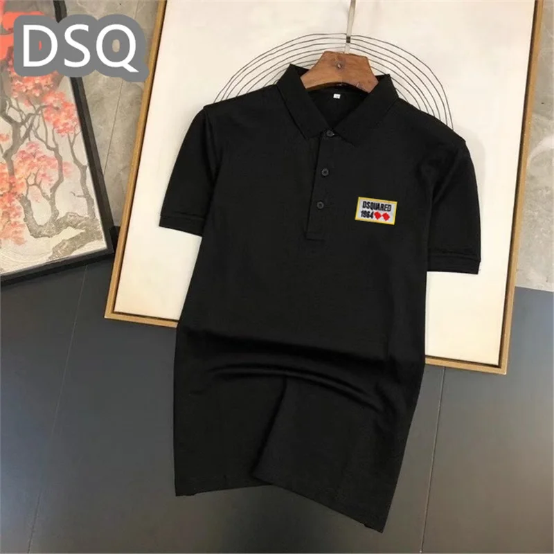 

Italy Dsquared2 brand POLO Shirt Men Luxury Brand Cotton Shirt Top Quality Men Summer Short Sleeve Polos Casual shirts M-3XL