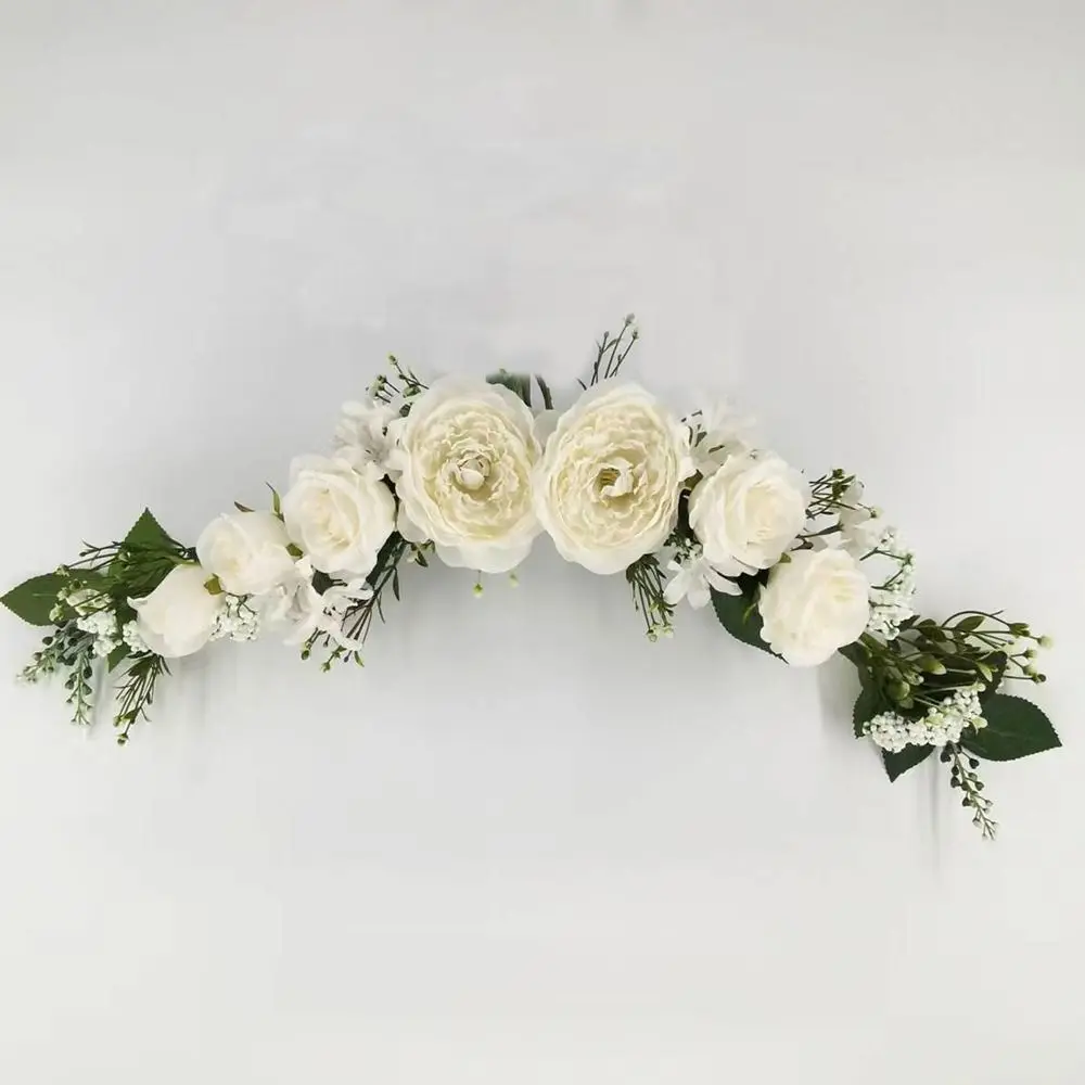 

White Simulated Arch Flower Beautiful Silk Flower Plastic Wedding Decoration Flowers Simulated Flower Decoration Wedding