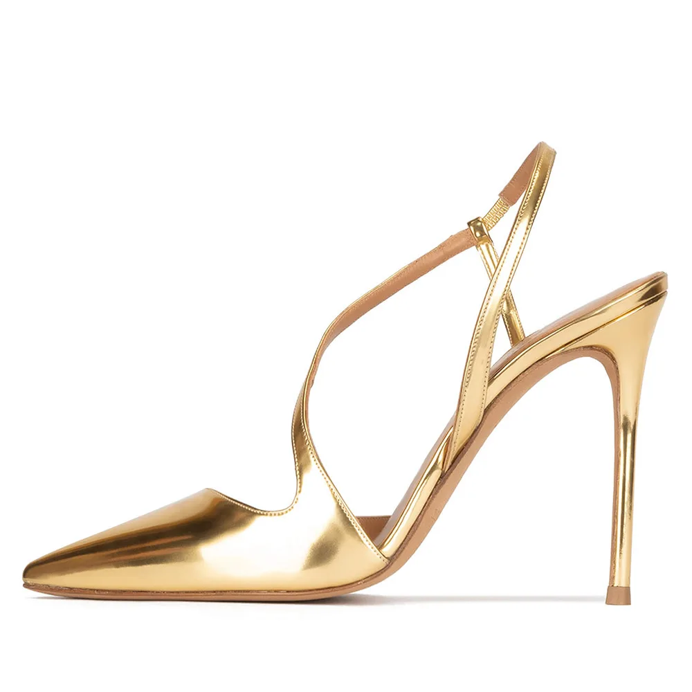 

Strap Shoes For Women Designer Belt Sandalias Mujer Pointed Toe Sandals Back Empty Ladies Zapato High Heels Chaussure Femme