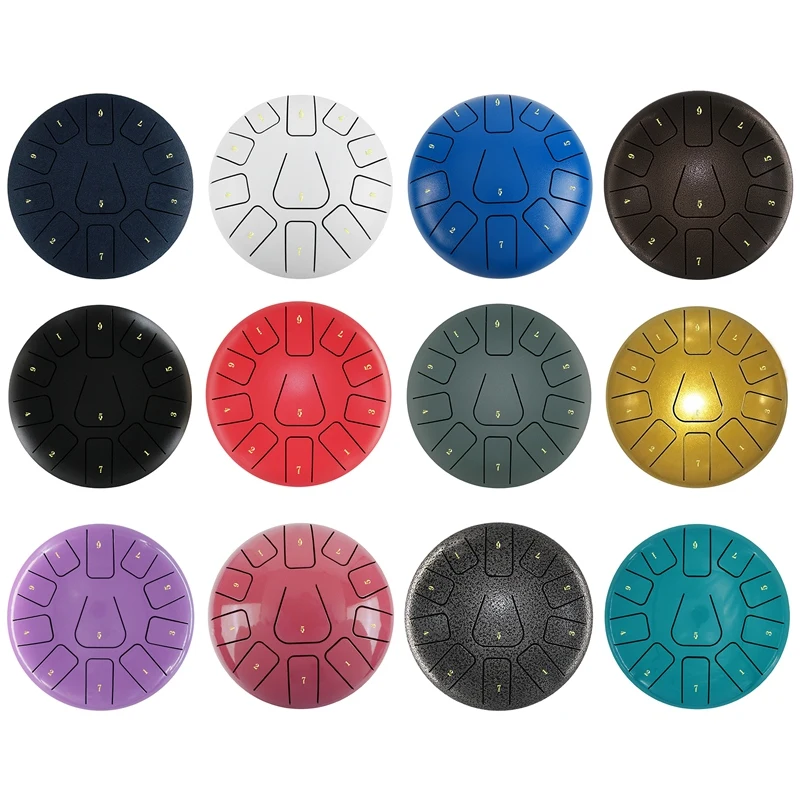 Качественный 8-дюймовый стальной барабан с язычком бубен на 11 нот барабанными