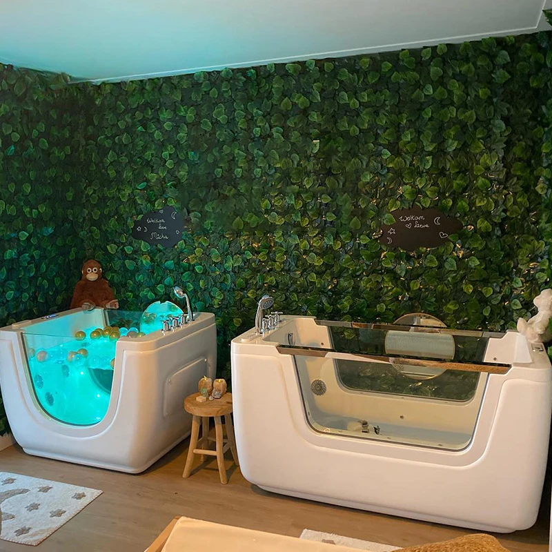 

Watermark certification Combo Massage air Bubble whirlpool for Baby spa massage hot tub Bathtub with Thermostatic system and LED