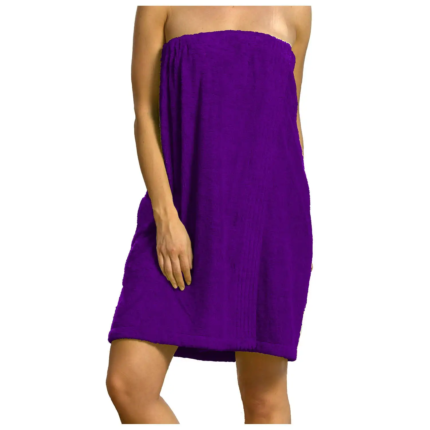 

Bamboo Cotton Cover up Spa Towels- S/M, Purple Color