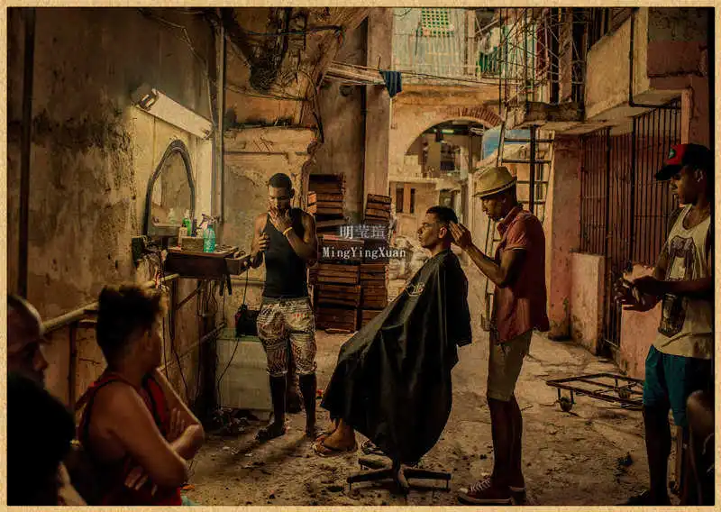 

Винтажный постер для барбершопа