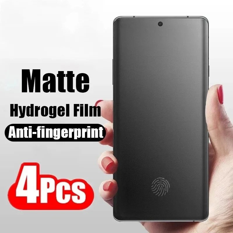 4 шт. матовая Гидрогелевая пленка для Samsung S20 S21 S22 S23 S24Ultra S8 S10 S9 Plus Защита экрана Galaxy