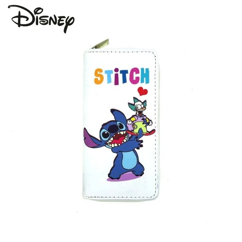 Disney Stitzer New Wallet Fashion Large Capacity Long Women's Wallet Cartoon Versatile Multi Card Multifunctional Storage Bag