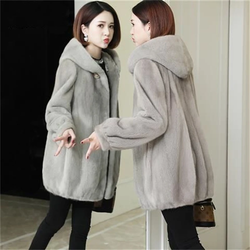 Women's Fluffy Fur Coats Warm Jacket For Winterwear Solid Winter Jacket 2022 New Fashion Faux Fur Furry Coat Mink Fur Teddy Coat