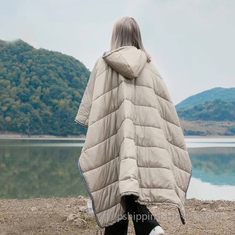 Ленивый плащ спальный мешок унисекс портативный легко хранить уличный