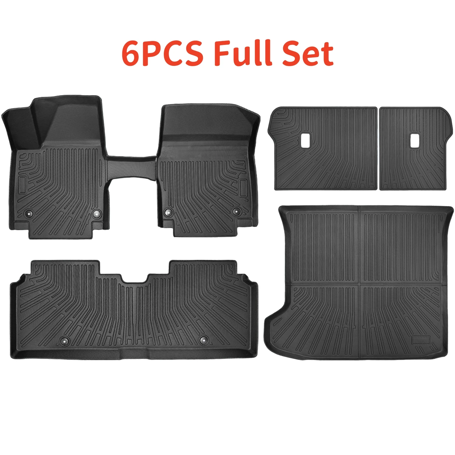 

Для Kia EV6 2022 2023 2024 2025 Коврики из ТПЭ Коврик для багажника Коврик для багажника, всепогодный чехол для заднего сиденья Защитная защита Гибридный газ