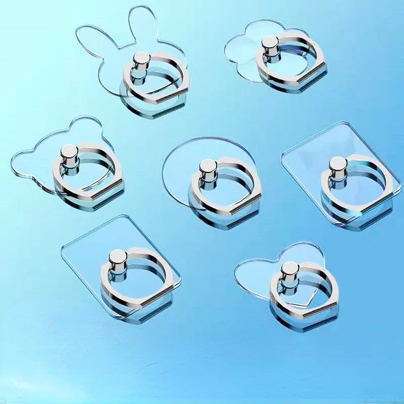 

Прозрачное Кольцо-держатель для мобильного телефона с изображением кошки для iPhone XS ForHuawei Samsung