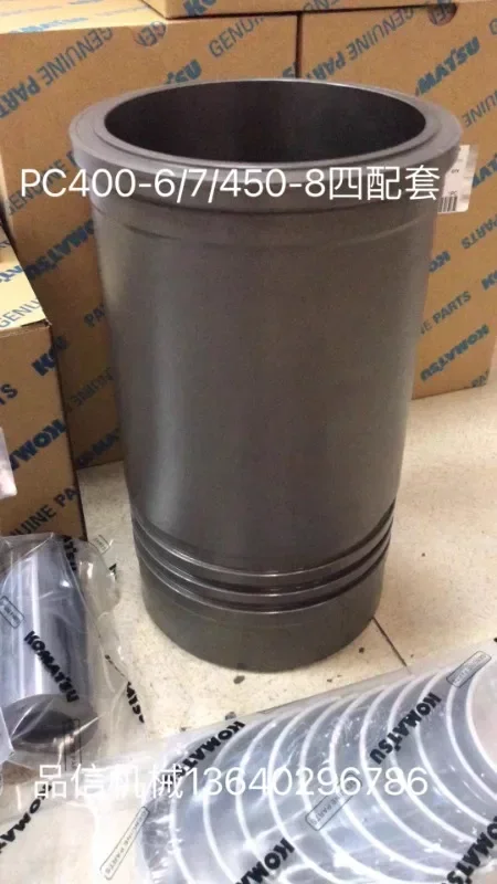 Детали двигателя K-omatsu 6D95-6/6D125-8/6D108/6D140/6D170 четыре комплекта поршня гильзы цилиндра.