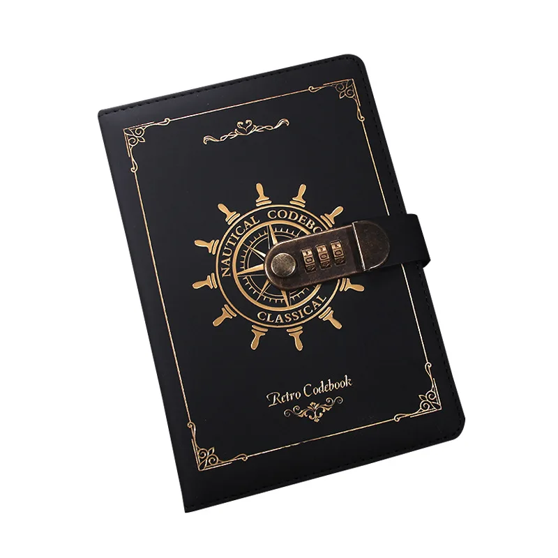 

Nautical Retro Notebook A5 With Lock Password This Retro Creative Hand Ledger Student Diary School Office Stationery