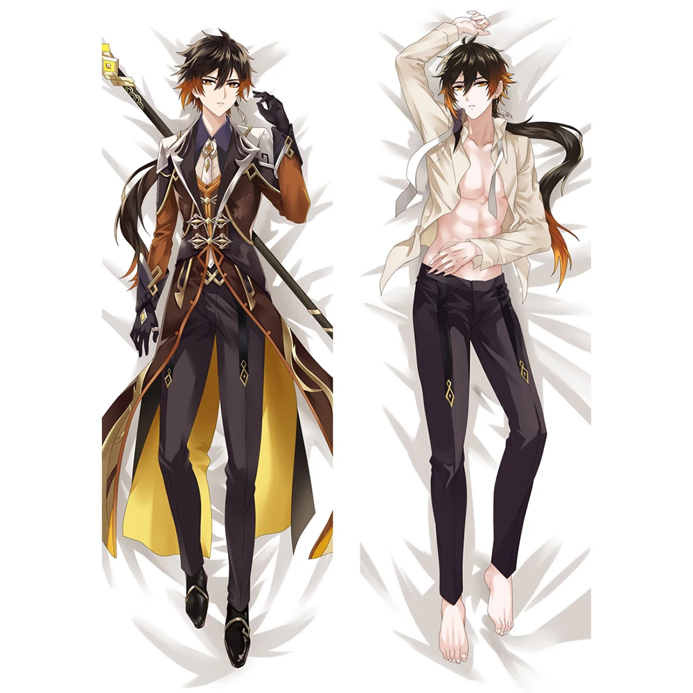 

Наволочка для подушки 50x180 см Game Genshin Impact Dakimakura Zhong Li Otaku