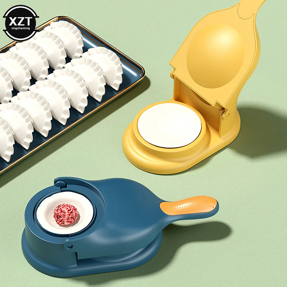 

Форма для вареников 2-в-1, два шага, сделай сам, вареники, праздничный кухонный артефакт Jiaozi для семьи и друзей, кухонные инструменты