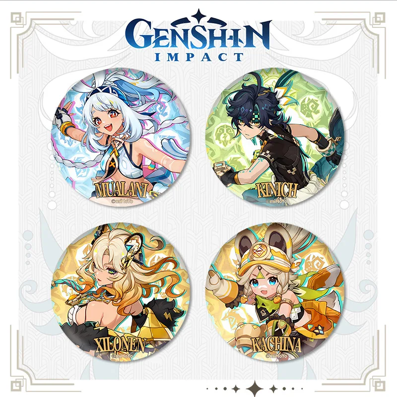 Кинеч Mu Ctrl Xilonen Kachina значки булавки аниме yuan shen женская брошь косплей Kawaii броши для