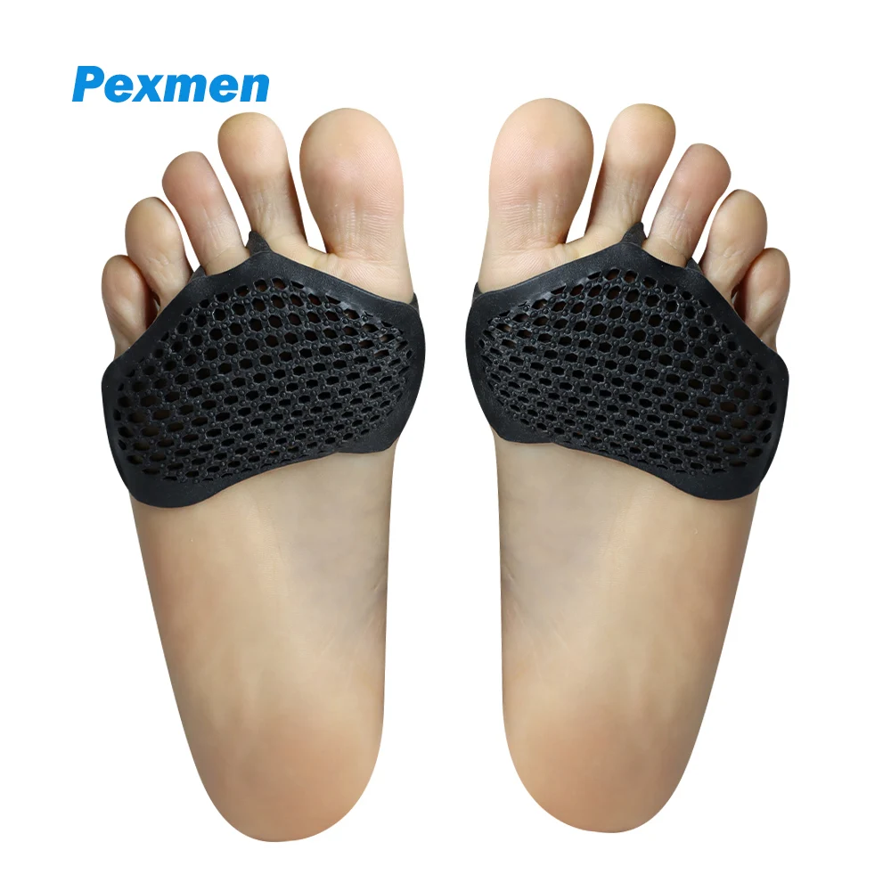 Pexmen 2 Pezzi Cuscinetti Metatarsali Ball Of Foot Cuscini Gel Avampiede Pad Per Metatarsalgia Sollievo Dal Dolore Mortons Neuroma E Callus