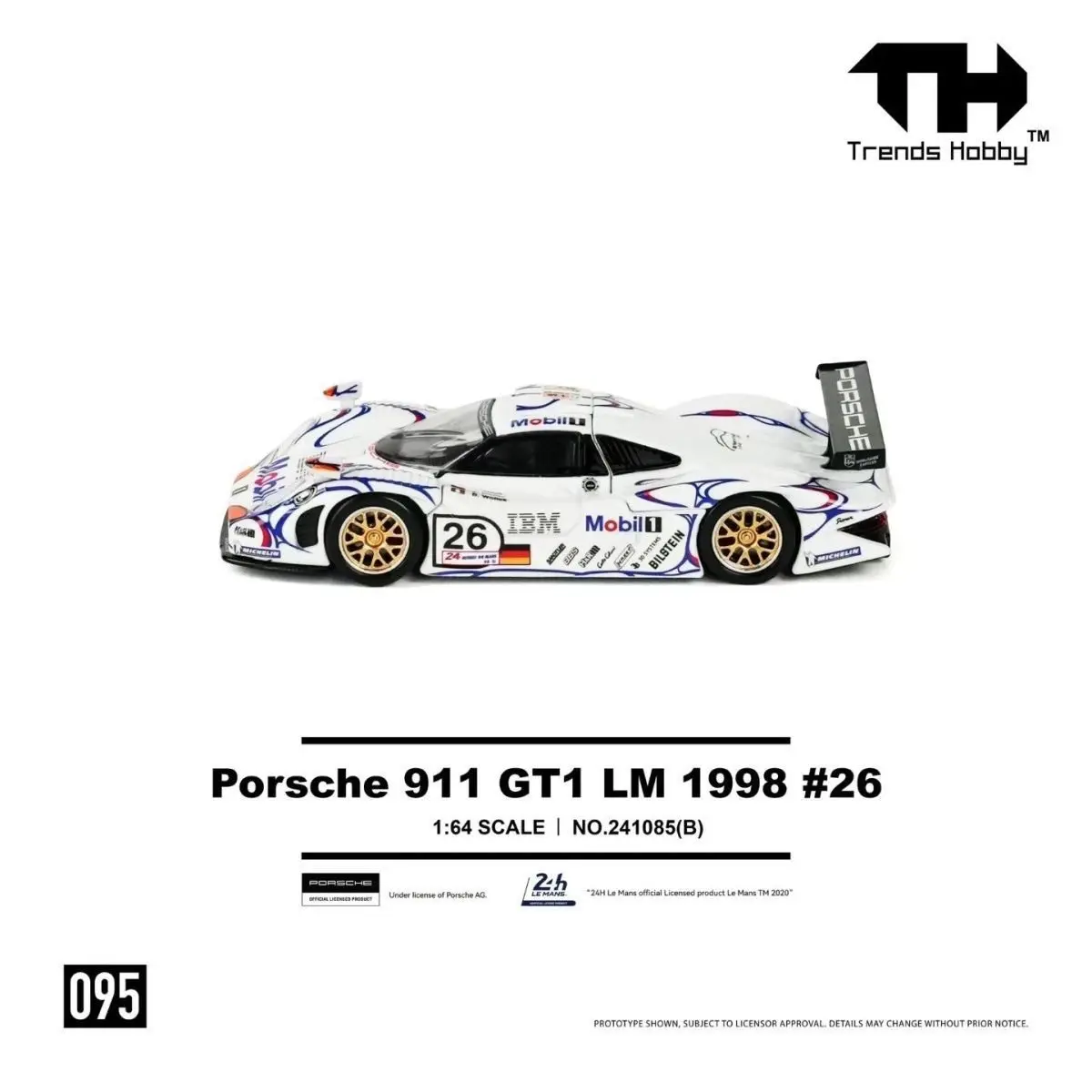 Фото В наличии: Коллекционная модель автомобиля TH Trends Hobby GT1 LM1998 Le Mans 24 Championship, масштаб 1:64, литая под давлением, из сплава, для взрослых. №2
