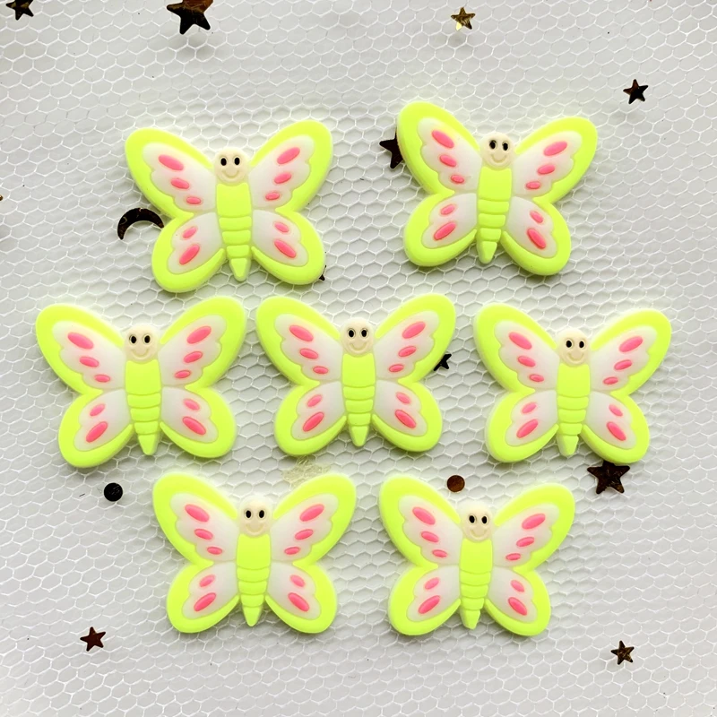 10 шт. ПВХ коврики для мышки из мягким гелем с свечение бабочки семья обои наклейка