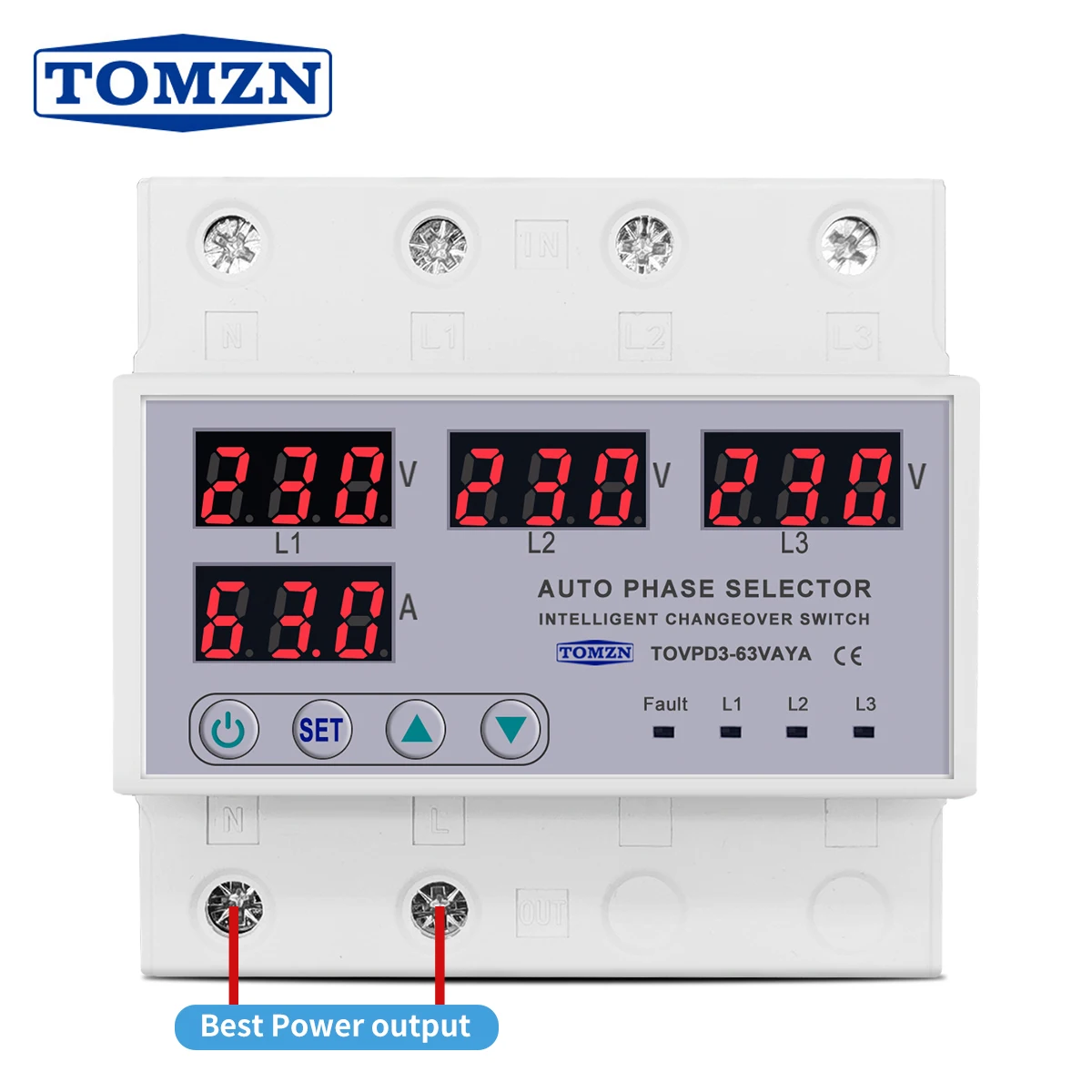 

Реле защиты напряжения TOMZN 63A