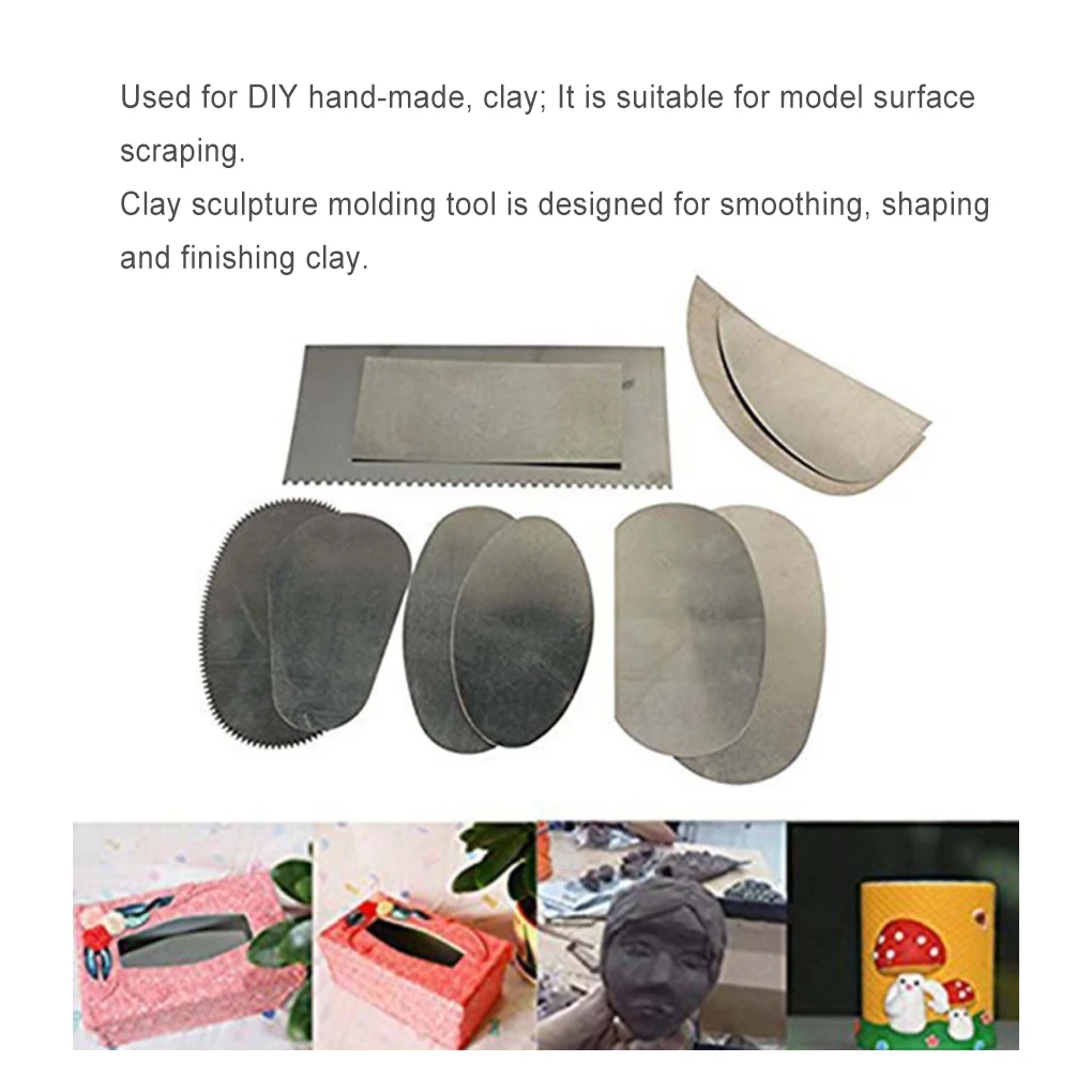 10 шт. инструменты для формования глины из нержавеющей стали