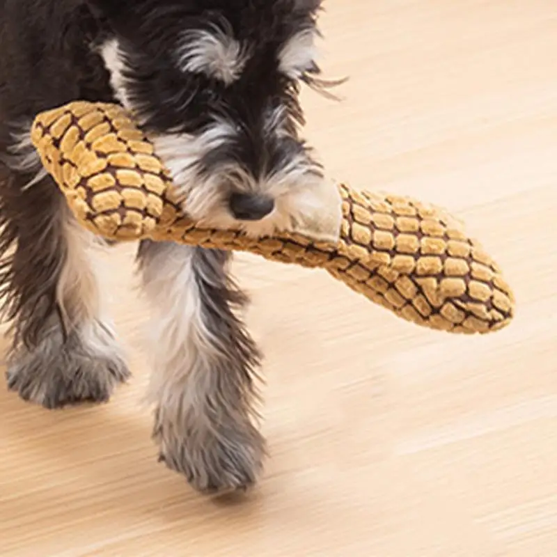 Писклявая плюшевая игрушка для собак мягкая костяная жевательная Функция