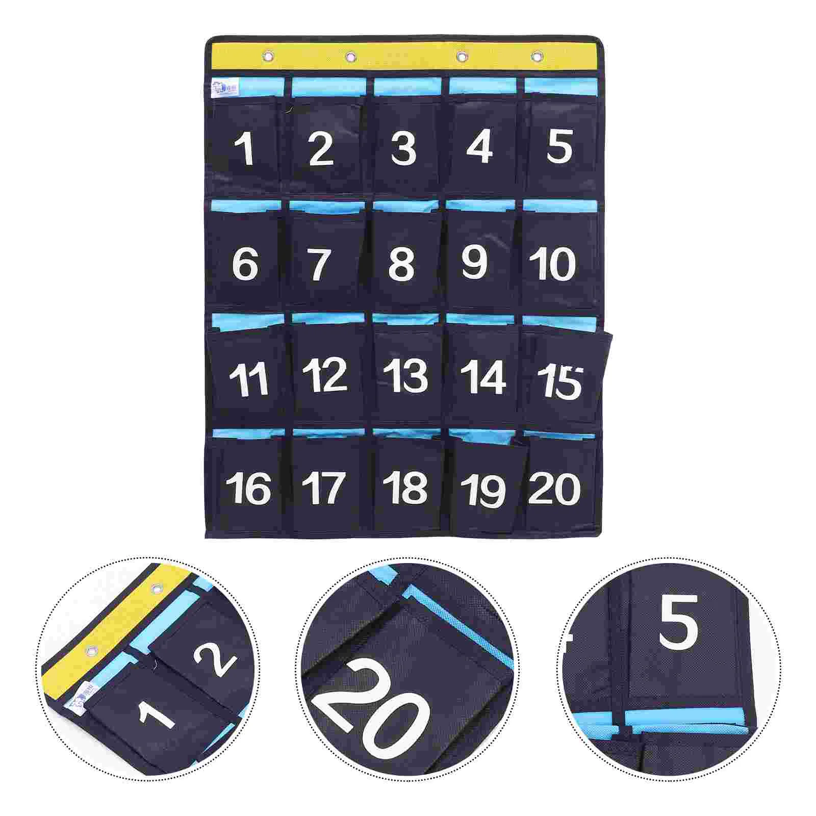 

Pocket Chart Classroom Organizer Hanging Holder Door Storage Over Closet The Cell Wall Calculator Standard Supplies Jewelry