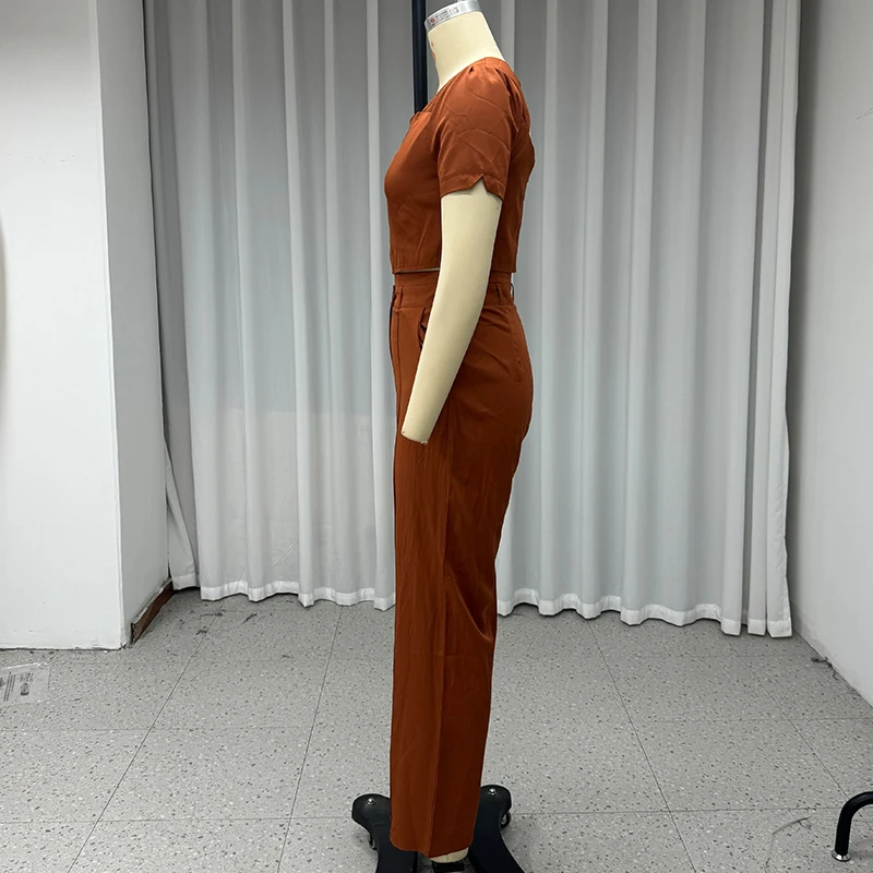 Wefads женский комплект из двух предметов летний повседневный однотонный топ с