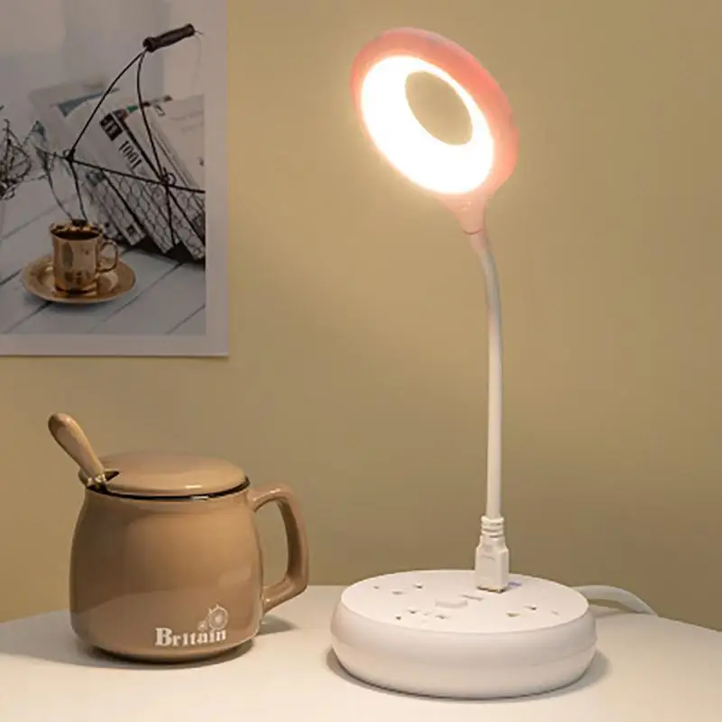 

Светодиодная настольная лампа с регулируемой яркостью, триколор, настольная лампа для учебы и температуры, с питанием от USB, светильник для спальни