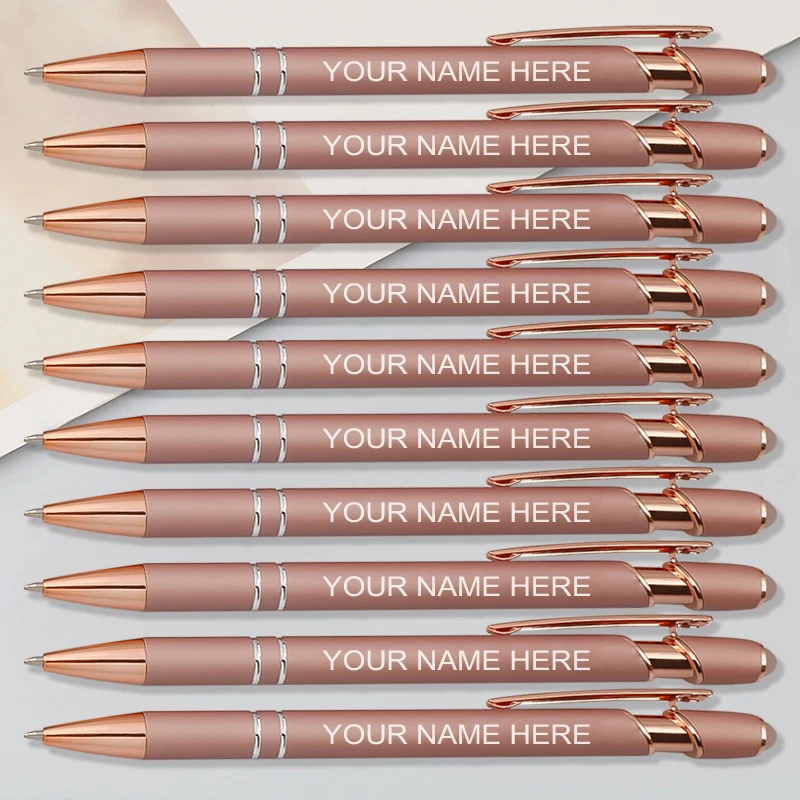 10 Персонализированные шариковые ручки Подарки Вернуться в школу Мужчины