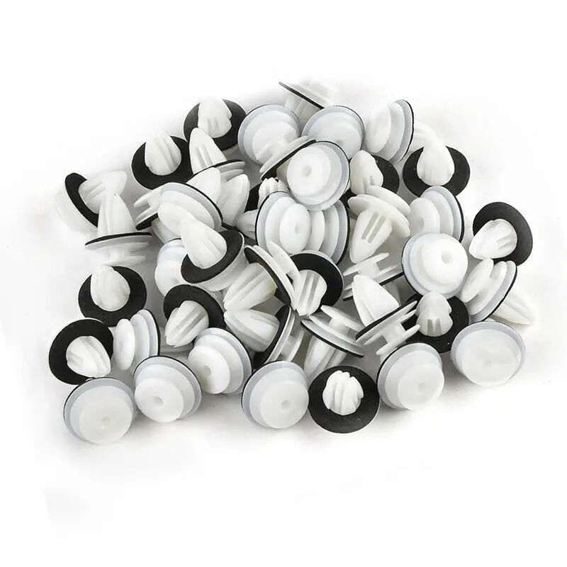 

100Pcs Car Decoration Folder Door Push-Type Trimming Plate Clips 10mm Car Clips Universal Purpose Plastic Expansion Rivets