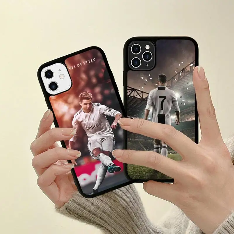 

Portugal Football Star Phone Case Silicone PC+TPU Case for iPhone 11 12 13 Pro Max 8 7 6 Plus X SE XR Hard Fundas