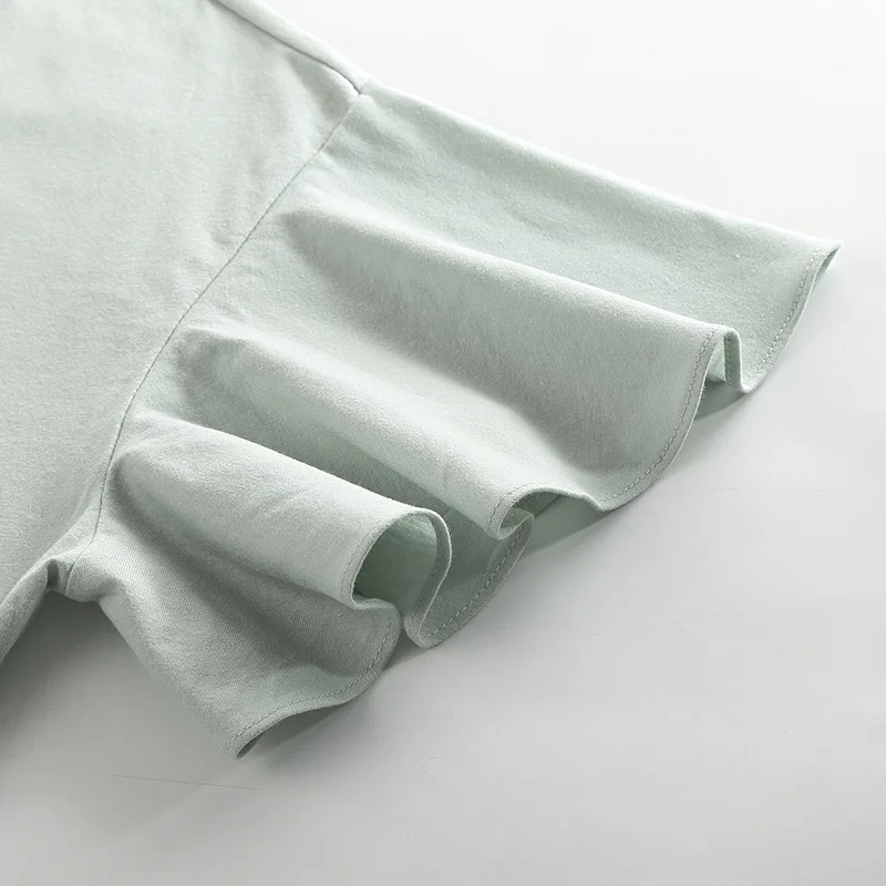 Qweek Strawberry Print Pajamas Cotton Two Piece Set Summer Pyjamas Women's Home Clothes Lounge Wear Sleepwear Homewear Pijamas