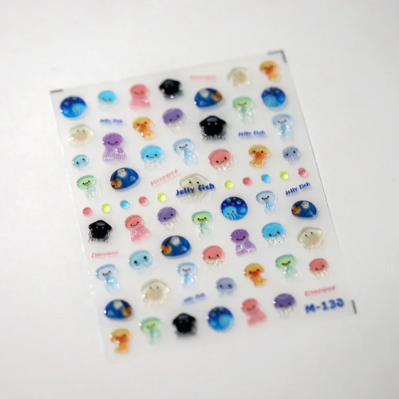 

Мини 3D стикеры медузы