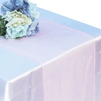 31 colors organza table runner soft sheer fabric chair bows swag wedding event xmas party home banquet table decor 12x108