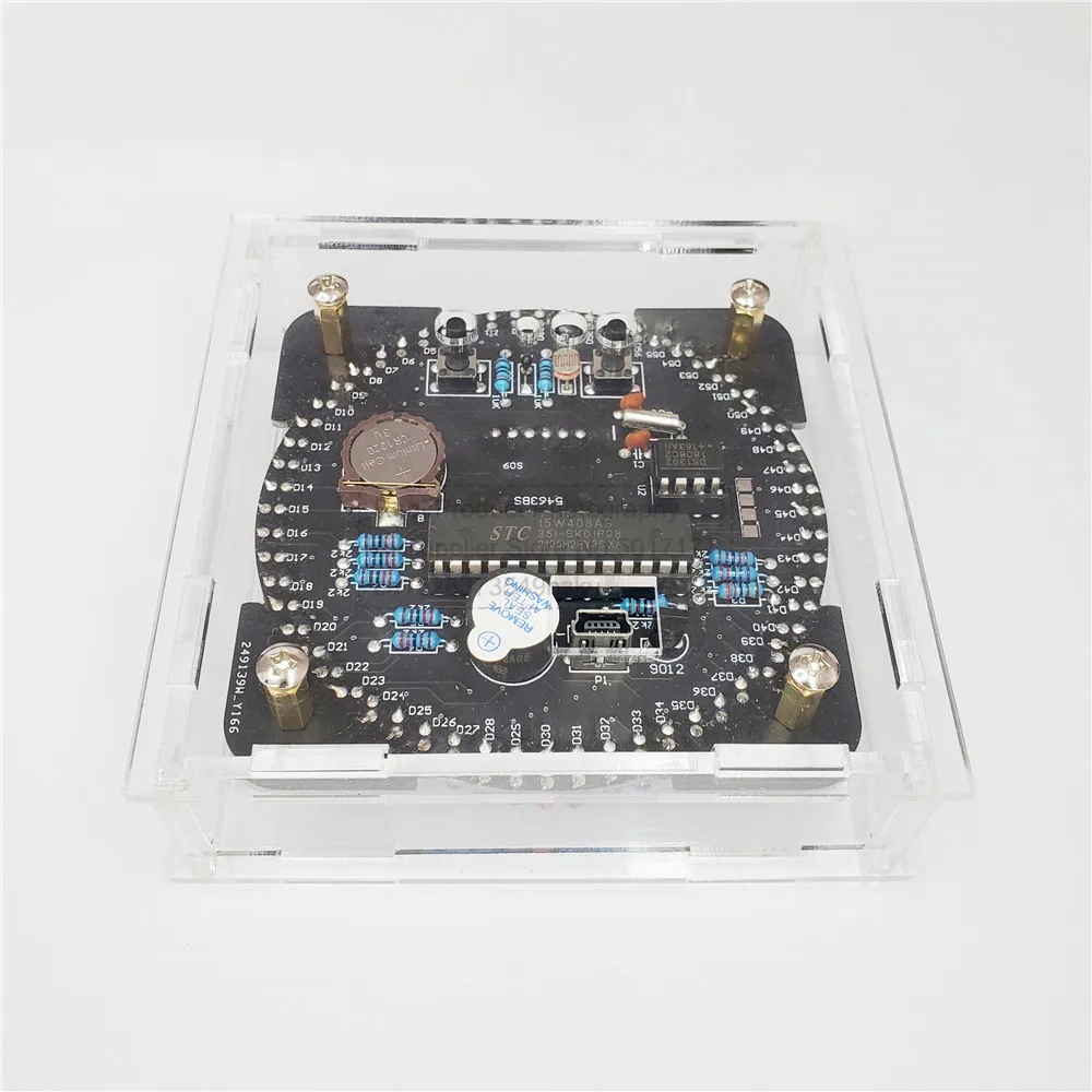 Электронный комплект сделай сам часы с вращасветодиодный светодиодным чипом IC