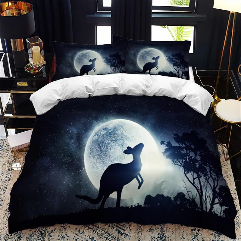 Комплект постельного белья из микрофибры с изображением диких животных |