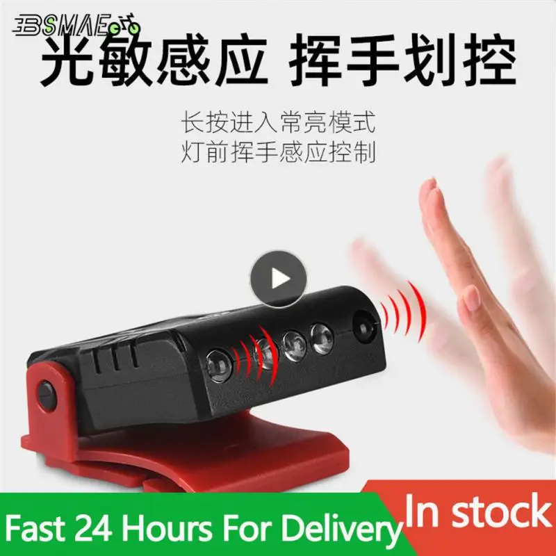 

Waterproof Hiking Torch Abs Induction Headlamp Adjustable Headband Rechargeable Camping Lamp Camping Equipment Led Clip-on Lamp