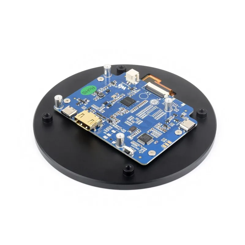 Круглый сенсорный дисплей Waveshare 4 дюйма HDMI, 720 × 720, IPS, 10-точечный сенсорный экран, круглый ЖК-дисплей, панель из закаленного стекла с оптическим соединением (art.: 3920dbb0dff29) - 3920dbb0dff29