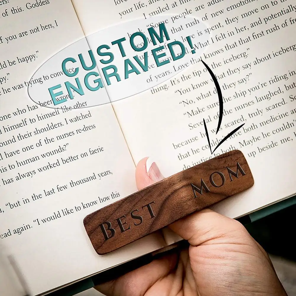 

Натуральный деревянный держатель для большого пальца, кольцо для чтения для библиотеки, спальни, инструмент для чтения для влюбленных, держ...